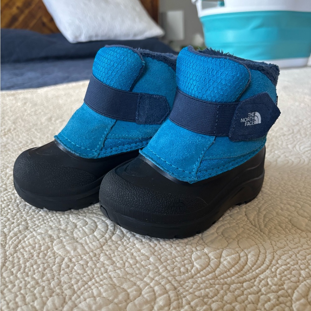 The North Face Kids Blue and Black Winter Boots